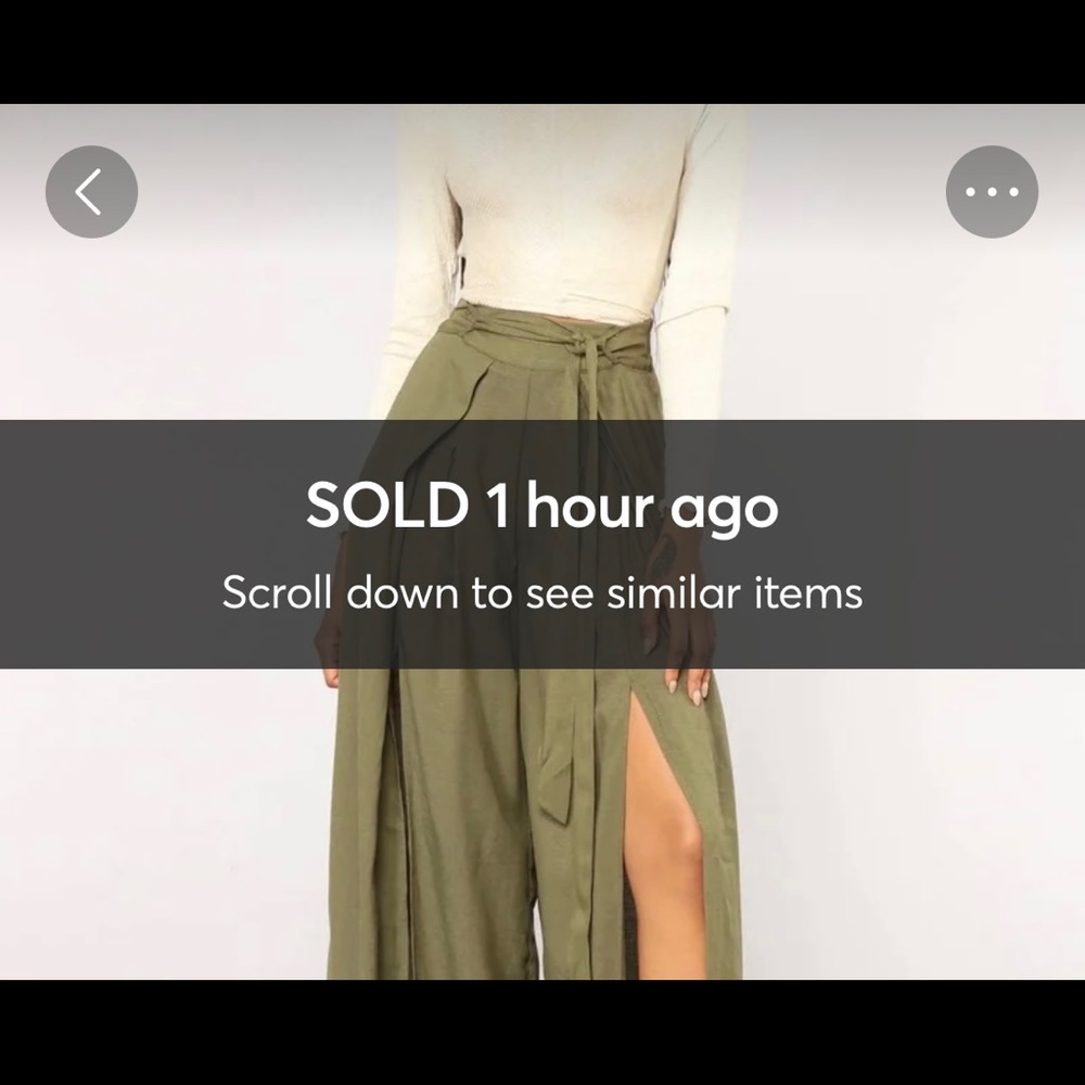 Woven Olive Pants